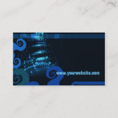 GUITAR "ElectricBlue"-Visitekaartje Visitekaartje (Achterkant)