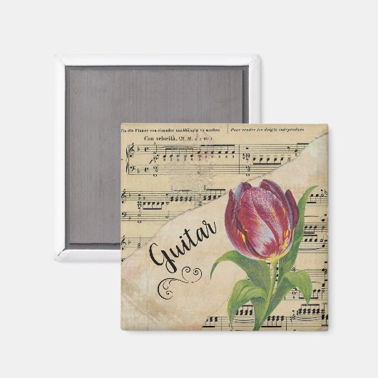 Guitar Elegant Tulip  — Specificaties Magneet (Voorkant / Achterkant)