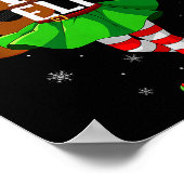 Guitar Elf Christmas Girls Women Elf Squad Xmas Fa Poster (Hoek)