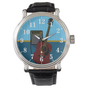 Guitar en Amp Horloge
