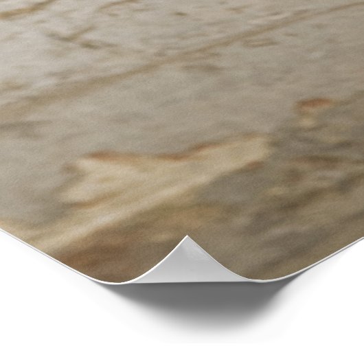 Guitar en Bricks Poster (Hoek)