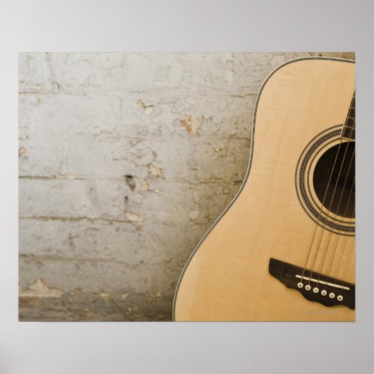 Guitar en Bricks Poster (Voorkant)