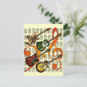 Guitar en Chord 07 Briefkaart (Staand voorkant)