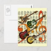 Guitar en Chord 07 Briefkaart (Voorkant / Achterkant)