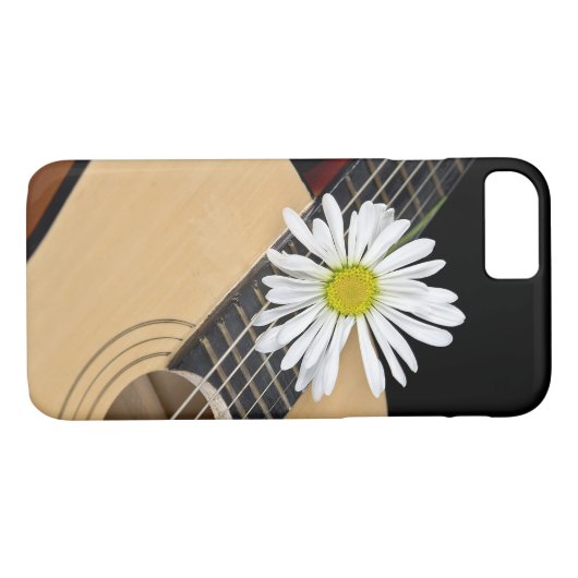 Guitar en Daisy Case-Mate iPhone Case (Achterkant (Horizontaal))