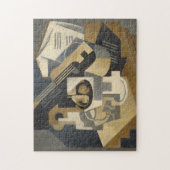 Guitar en Fruit Bowl op tafel, 1918 Legpuzzel (Verticaal)