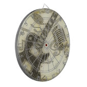 Guitar en Microphone Dart Board Dartbord (Voorkant Links)
