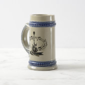 Guitar en Muzieknoten Bierpul (Voorkant links)