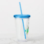 Guitar en snoeren op maat acryl drinkbeker (Links)