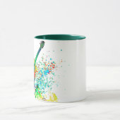 Guitar en snoeren op maat mok (Midden)