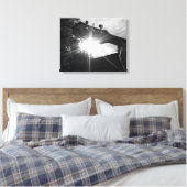 Guitar en Sun in Harmony Canvas Afdruk (Insitu (Slaapkamer))