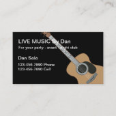 Guitar Entertainer Visitekaartjes (Voorkant)