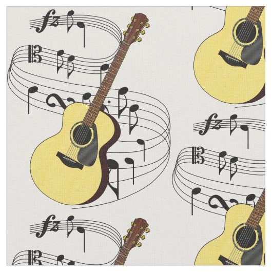 Guitar Fabric Stof (Close Up)