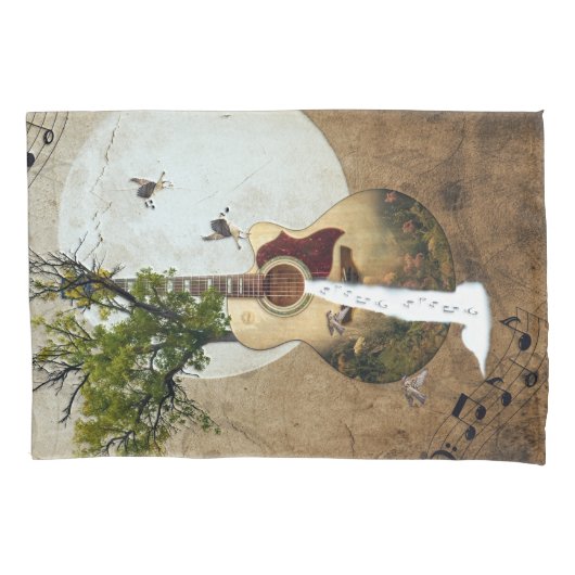 Guitar Fantasy Decorated Kussensloop (Voorkant)