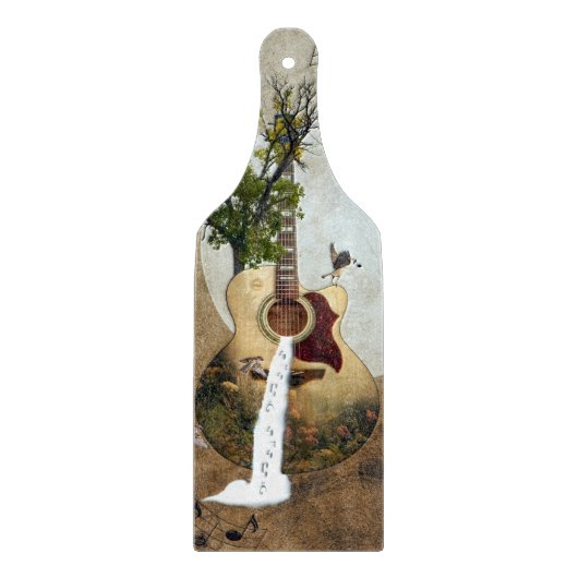Guitar Fantasy Decorated Snijplank (Voorkant)
