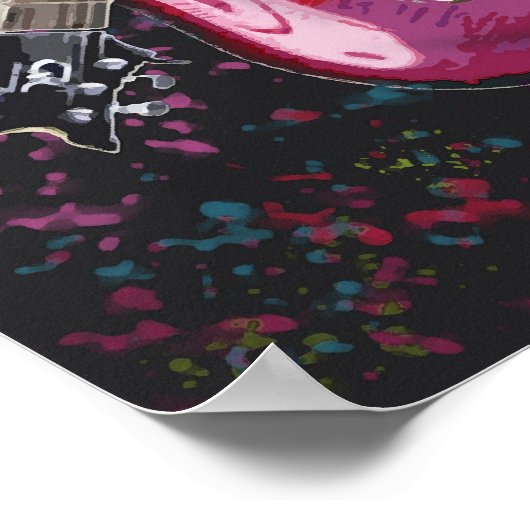 Guitar fetti, Copyright Karen J Williams Poster (Hoek)