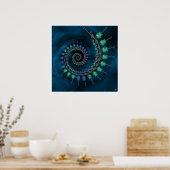 Guitar Fractal Poster (Keuken)