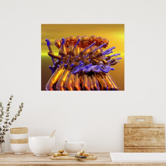 Guitar Frenzy Poster (Keuken)