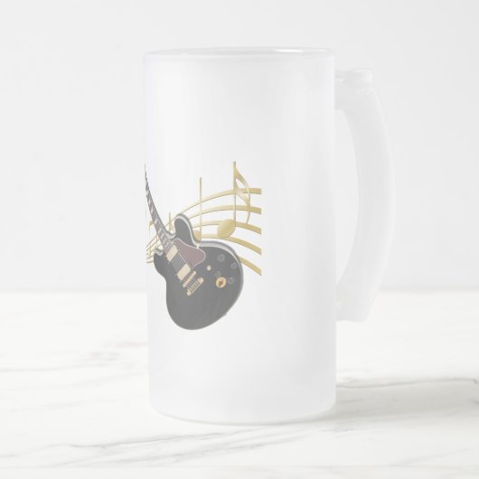 Guitar Frosted Mok (Voorkant rechts)