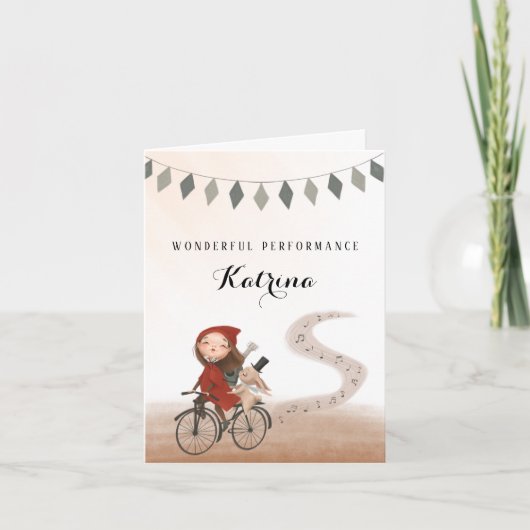 Guitar Gefeliciteerd Wenskaart Bedankkaart (Voorkant)