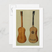 Guitar gemaakt door Antonio Stradivarius (c.1644-1 Briefkaart (Voorkant / Achterkant)