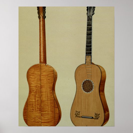 Guitar gemaakt door Antonio Stradivarius (c.1644-1 Poster (Voorkant)