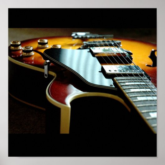 Guitar - Gepersonaliseerd Poster (Voorkant)