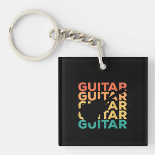Guitar Gift Akoestische gitaristen Sleutelhanger