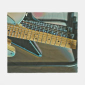 guitar gift for fathers day fleece deken (Voorkant (Horizontaal))