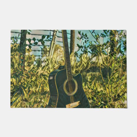 Guitar gift for guitarist deurmat (Voorkant)