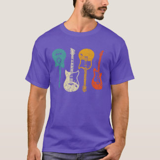 Guitar Gift For Guitarist Retro Style vintage gift T-shirt