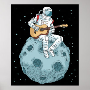 Guitar Gift Kinder Music Electric Bass Guitar Poster