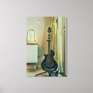 Guitar gifts for dad canvas afdruk