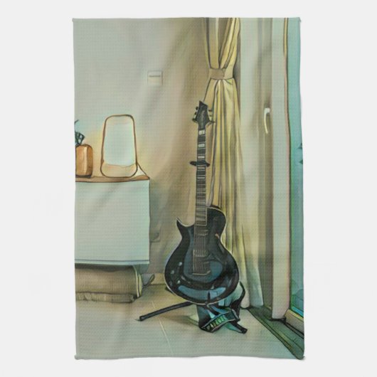 Guitar gifts for dad theedoek (Verticaal)