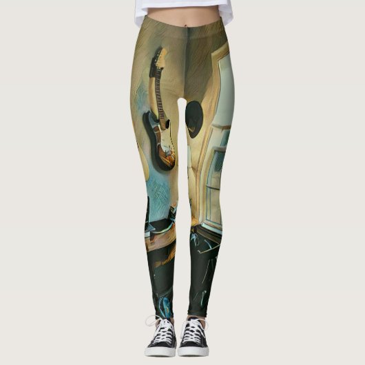 Guitar gifts for girlfriend leggings (Voorkant)