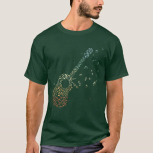 Guitar Gifts Mannen Muzieknoten Guitarist Musicus T-shirt