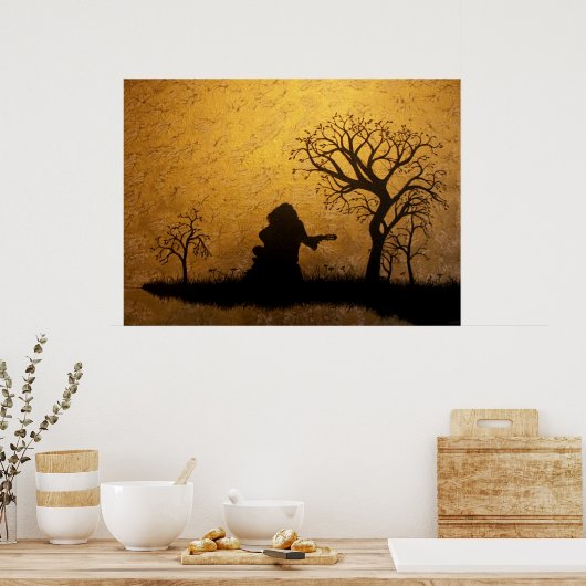 Guitar Giri Poster (Keuken)