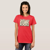 Guitar Girl Rocks T-shirt (Voorkant volledig)