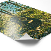 Guitar Gitarist Foto Afdruk (Hoek)