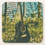 Guitar Gitarist Kartonnen Onderzetters<br><div class="desc">This vintage guitar artwork is suite for guitar players who love playing guitar. it can be given as a gift for a boyfriend,  girlfriend,  or dad on a birthday,  father's day,  or valentine's day. The retro design features coolvintage Guitar gift for guitarist</div>