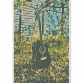 Guitar Gitarist Sticker (Voorkant)