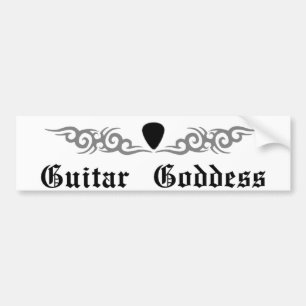 Guitar Goddess Tribal Bumpersticker