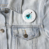 Guitar Graffiti - Emo Rock Music Band Alternative Ronde Button 5,7 Cm (In situ)