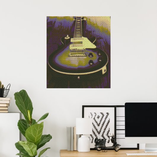 Guitar Graffiti Poster (Thuiskantoor)
