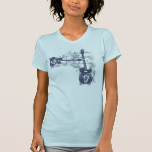 Guitar Graphic 2 Blue T-shirt