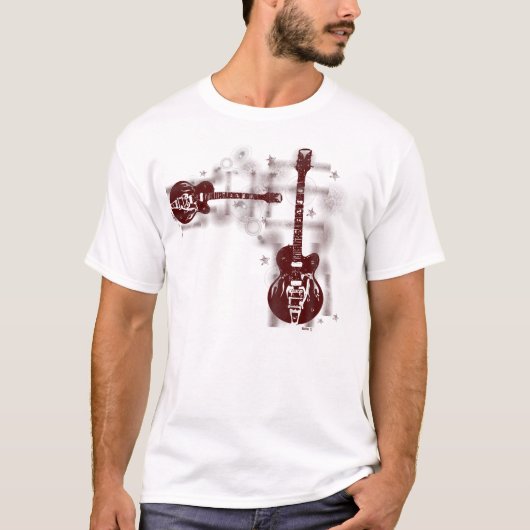 Guitar Graphic 2 Red T-shirt (Voorkant)