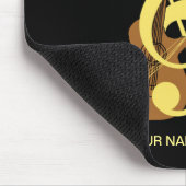 Guitar Graphic Musician Music Theme Muismat (Hoek)