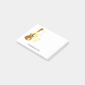 Guitar Graphic Musician Music Theme Post-it® Notes (Schuin)