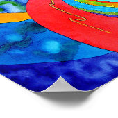 "Guitar Groove" door R.A.Brown© Poster (Hoek)