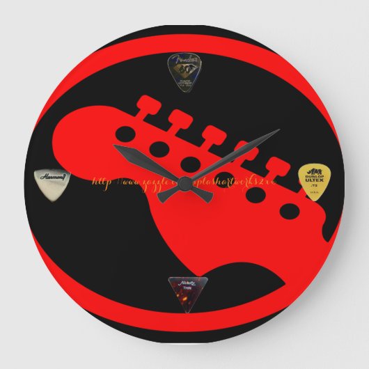 "Guitar" Grote Klok (Voorkant)
